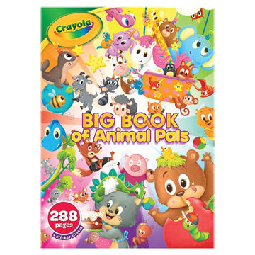 Crayola Big Book of Animal Pals Coloring Book, 288 Pages, Large, Multicolored, Model 042731, Perfect Gift for Kids Ages 3-6