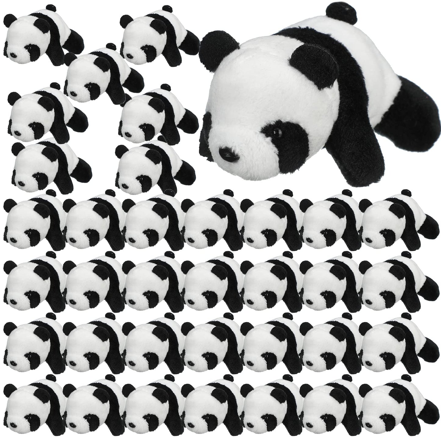 Sotiff 36 Pcs Panda Stuffed Animal Panda Plush Animal Toy 4 Inch Mini Stuffed Animals Small Soft Stuffed Panda Gifts, Jungle Safari Party Favors, Classroom Prizes, Stocking Stuffers For Boys And