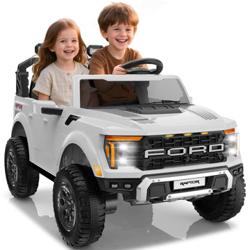 Segmart Licensed Ford F-150 Raptor 24V Ride On Toys For Boys & Girls, 2 Seater Kids Electric Car, Todder Ride On Car W/Remote Co
