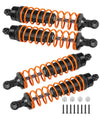 ARRCat 4PCS Black Big Bore All Aluminum Front Rear RC Shocks, Upgrade Parts for Slash 4x4 Rustler 4X4 Stampede, Replace 5862
