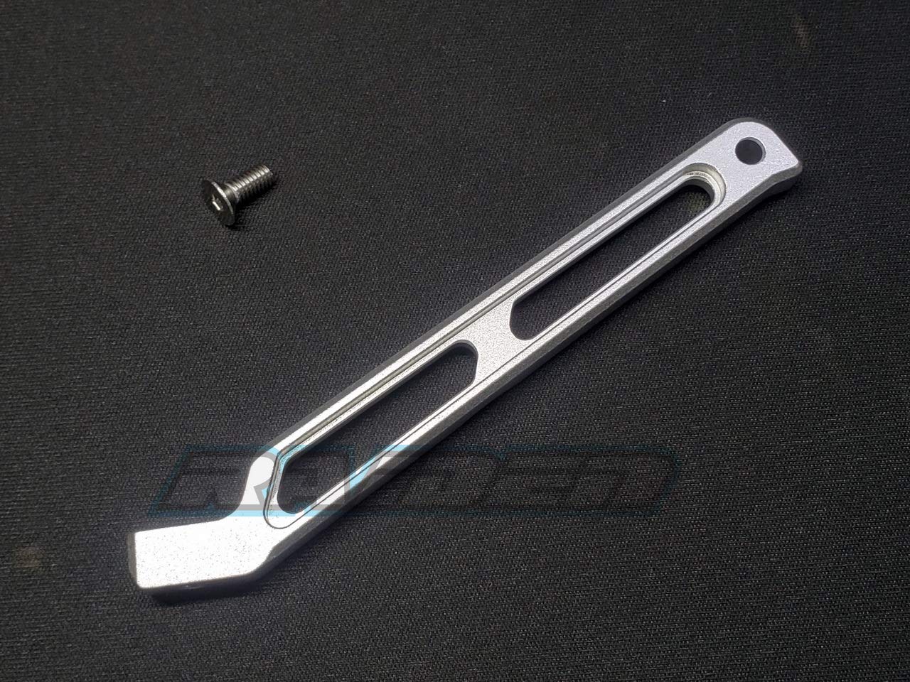 Aluminum Alloy Rear Chassis Brace Link for Arrma 1/8 SENTON Typhon - Silver