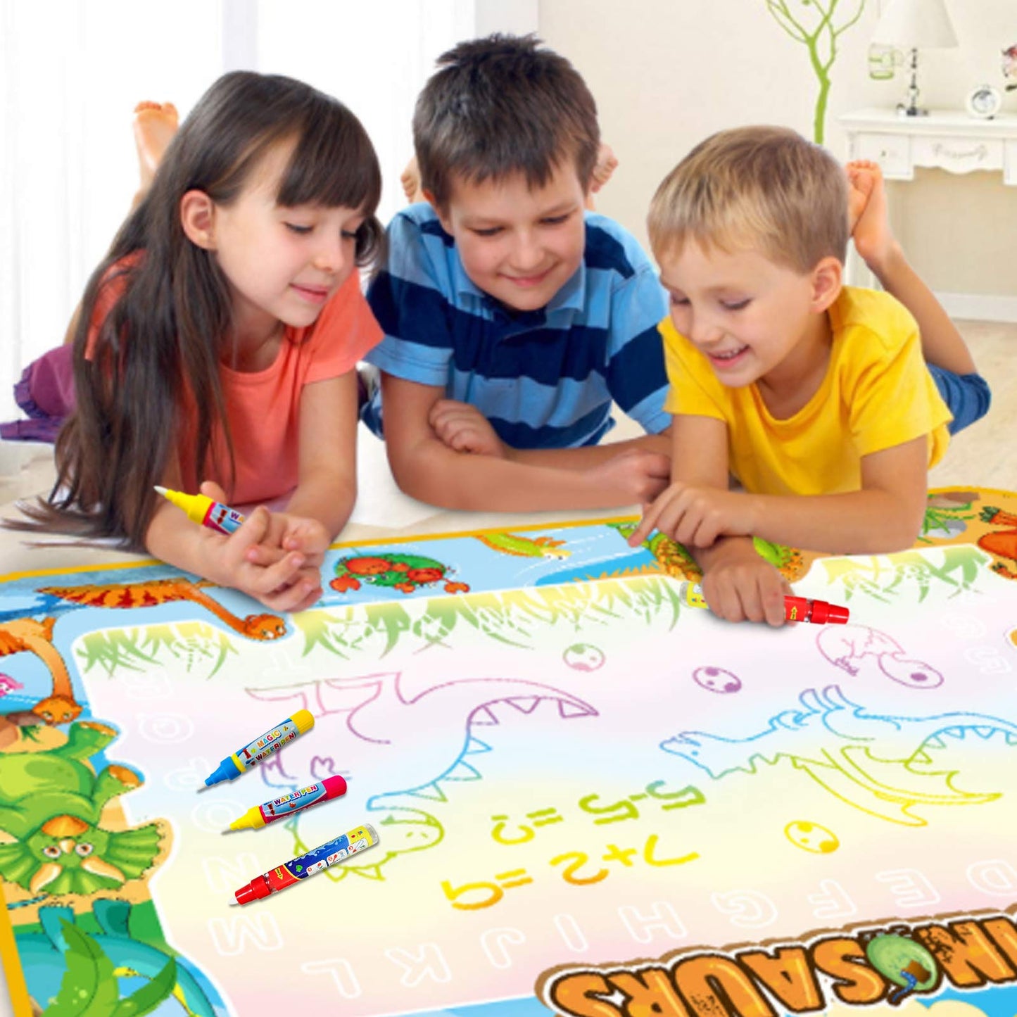 COSBAY Water Doodle Pens Replacement Water Pen, Drawing Doodle Pens for Aqua Water Doodle Mat (Multicolored-12pcs)