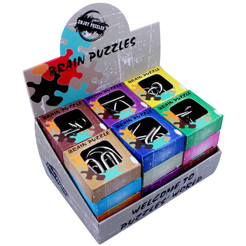 Ahyuan 24 Pack Metal Puzzles Easter Basket Stuffers Iq Wire Metal Puzzles With Paper Box Gift Package Great Educational Metal Puzzle Games Toys Magic Trick Toy For Party Favor Kids Adults Challenge