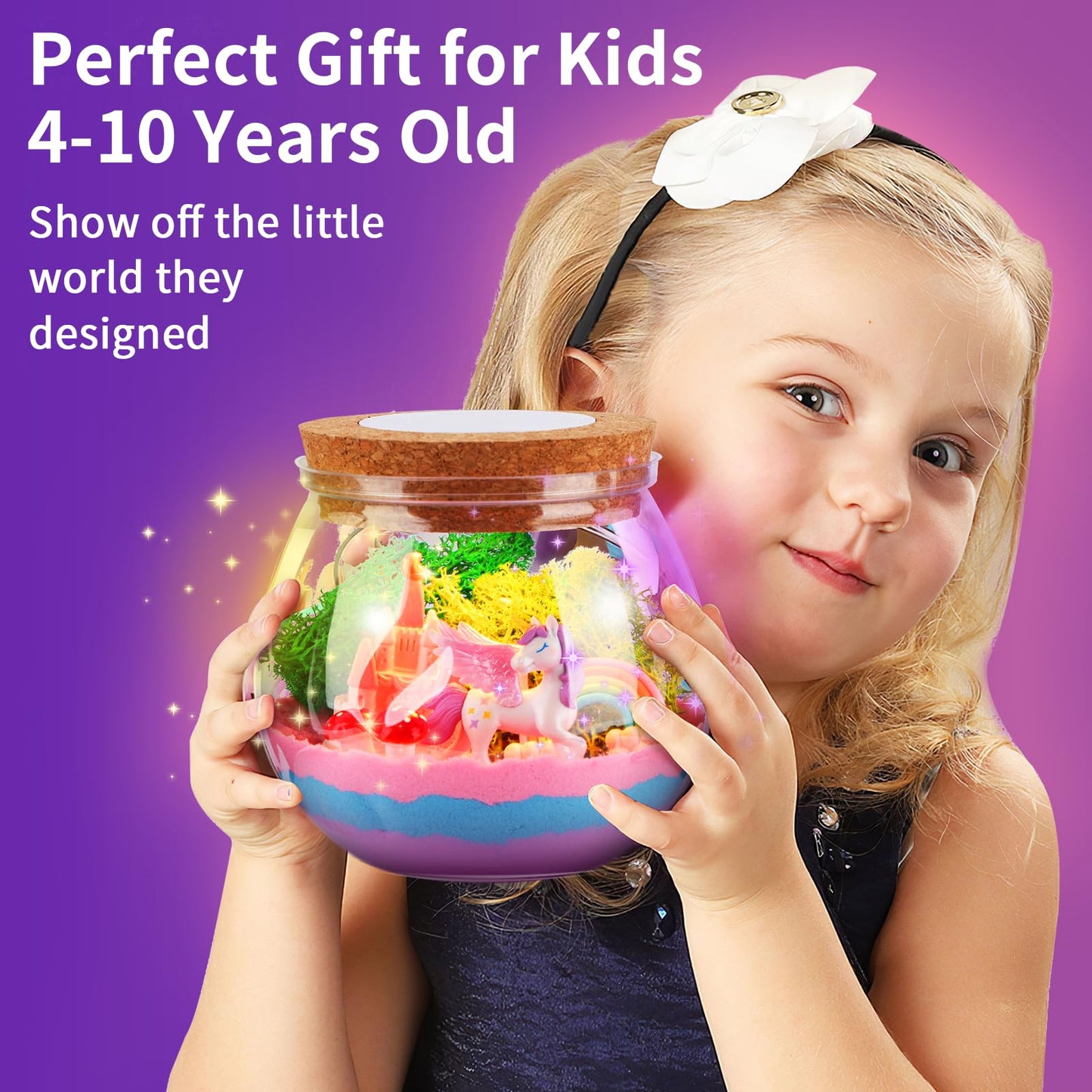 Unicorn Gifts For Girls 4-12 Years Old, Unicorn Crafts Kit For Kids, Light Up Unicorn Decoration With Remote Control - Arts And