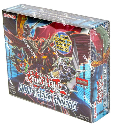 Yu-Gi-Oh! Yugioh High Speed Riders 1St Edition Tcg English Booster Box! 24 Packs Of 9 Cards, 1 Foil Holo Card Per Pack!!