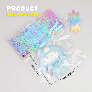 Taba Squishy Toys Cat Paw Squishy Toys Cat Paw Squeeze Toys Fidget Toys Silicone Squeeze Toy for Stress Relief Cute Soft Squeeze Fidget Toys Party Favors Gift for mature-themed (Blue Bear)