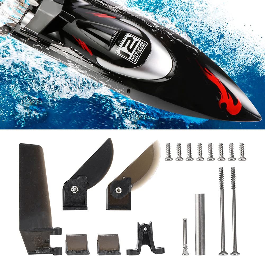 Voluxe Tail Rudder Parts for FT012, Steering Tail Rudder Parts, Steering Vane Tail Rudder Boat Parts Toy Boat Fits for FT012 Bru
