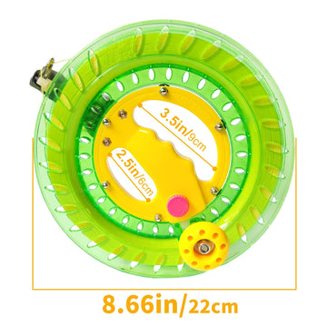 Simxkai Kite String Reel, Kite String Spool,Kite Line Winder, Come With Lock, 9In With1200 Feet Line (Green)