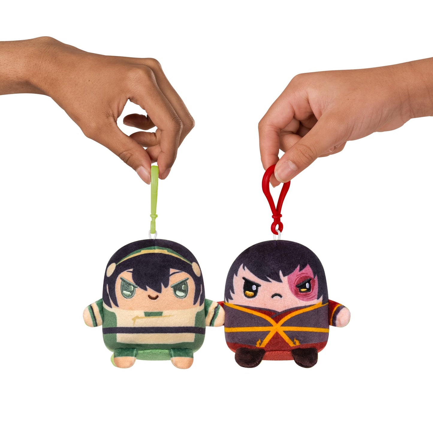 Teeturtle Avatar The Last Airbender Besties Keychains 4 Pack - Novelty Clip-On Plush With Magnetic Hands