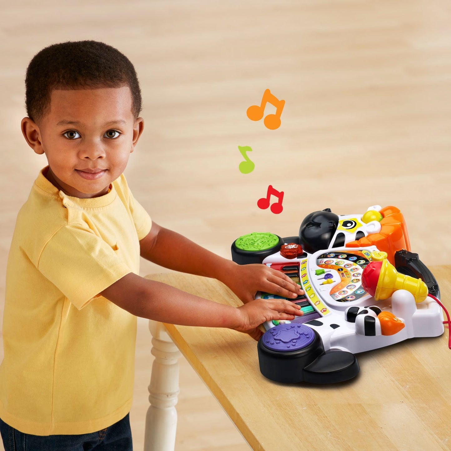 VTech Zoo Jamz Piano - White, Plastic, Model 80-179101 - Frustration Free Packaging