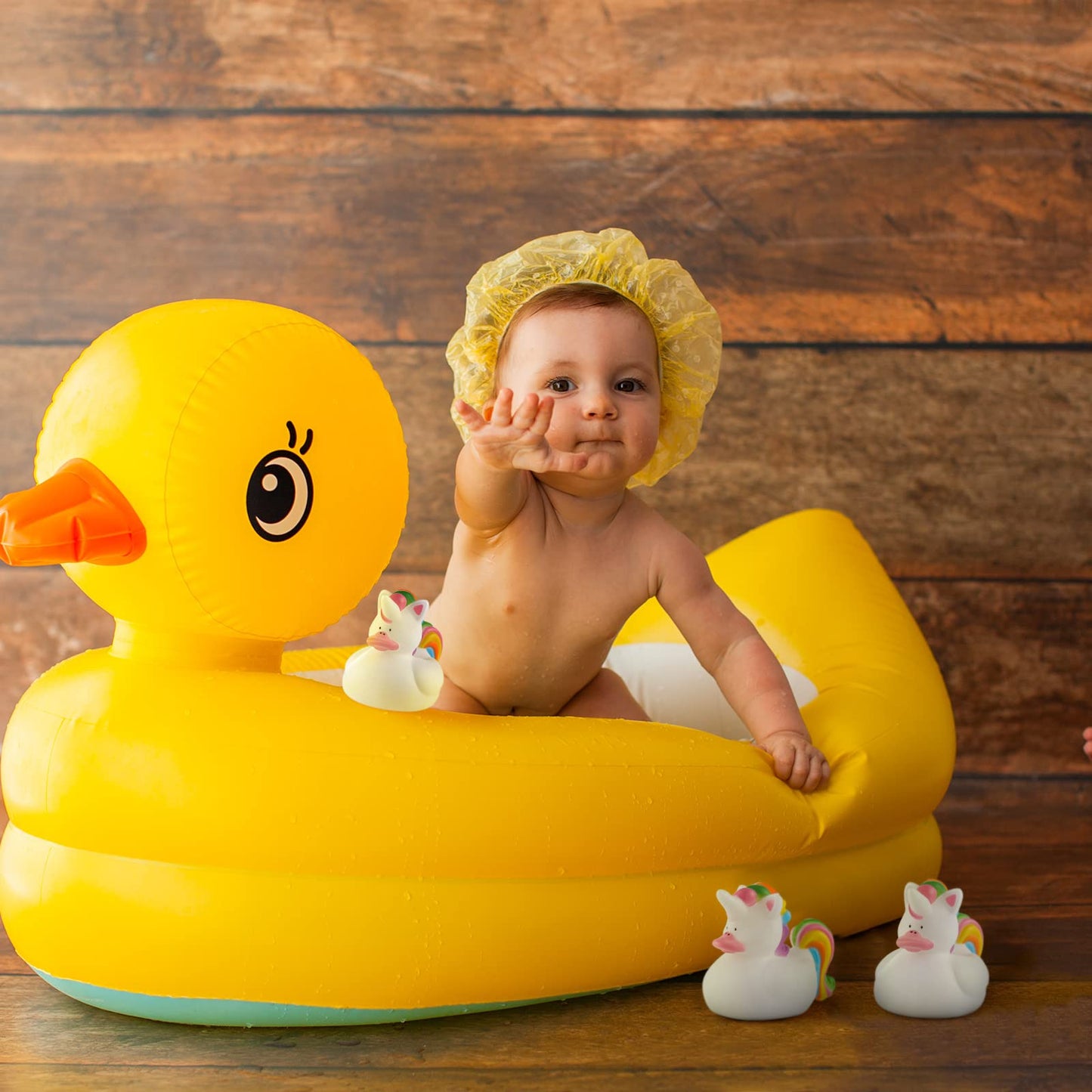 Sotiff 24 Pcs Unicorn Rubber Ducks Mini Rubber Ducks Bulk Small Rainbow Unicorn Duckies Toys For Girls Boys Birthday Pool Party Favors