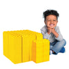 Big Blocks For Kids Ages 4-8 - Indoor & Outdoor Blocks Kids Games - Yellow Large Building Blocks - 48Pc