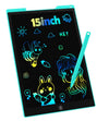 LCD Writing Tablet Drawing Board, 15 Inch Colorful Kids Toys Christmas Birthday Gift for 3 4 5 6 7 8 Year Old Girls Boy Erasable