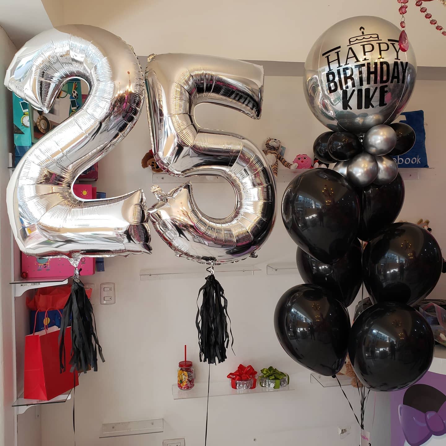 40 Inch Silver 25 Number Balloons Giant Jumbo Huge 25 Or 52 Foil Mylar Helium Number Digital Balloons Silver Birthday Mylar Digi