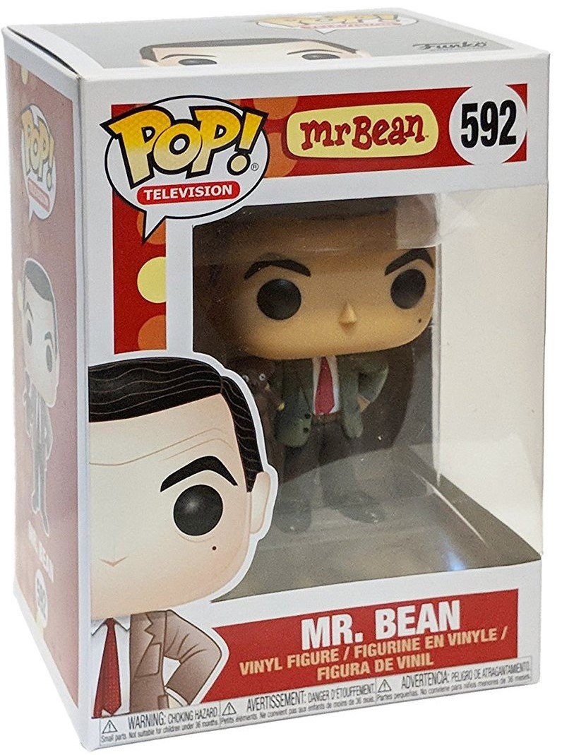 Funko Pop! Movies Mr. Bean Vinyl Figure 3.75" Multicolor - Includes Pop Box Protector Case, Model RegBean592