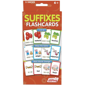 Junior Learning Jl215 Suffixes Flashcards