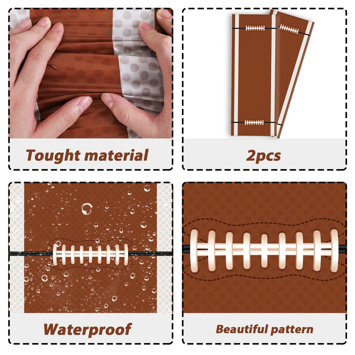 98 Pieces Football Birthday Party Supplies For 24 Guests Football Party Tableware Sets Touchdown Football Game Day Birthday Party Tablecloths For Party Decorations Table Cover Dinnerware Party Favors
