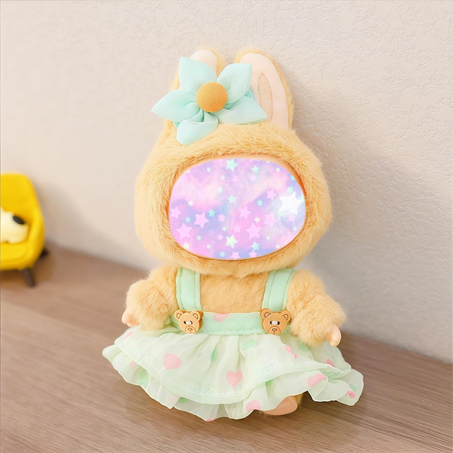 17Cm Doll Clothes Set (No Doll), 3 Pieces Dress Outfit Set For 6.7Inch Doll Suit, Fashion Chic Hat & Clothes Accessories For 1St
