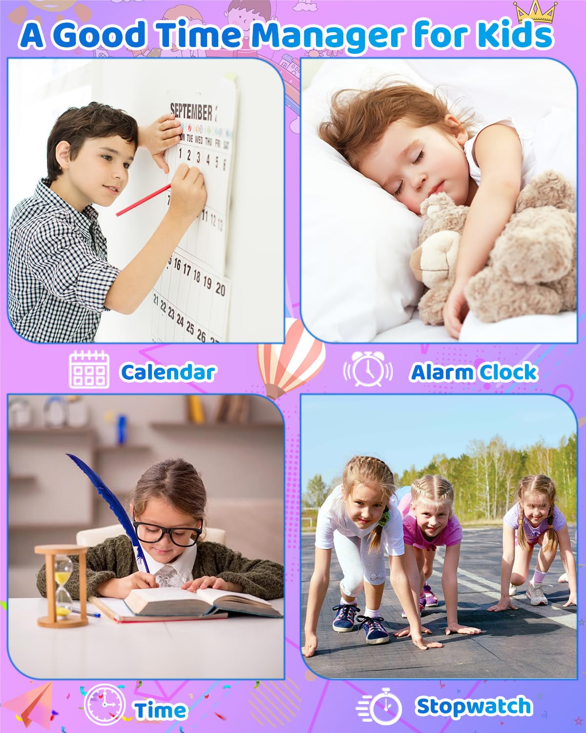 BESTOONE Upgrade Kids Phone Toys for 3 4 5 6 Year Old Girls and Boys, Toddler Emulated Touchscreen Smartphone with No Calls, No