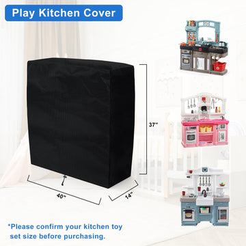 Tonhui Play Kitchen Cover For Step2 Kids Kitchen Play Set, 37'''' L X 14'''' W X 40'''' H Dustproof Indoor/Outdoor Kitchen Toy S