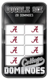 Masterpieces Game Day - Ncaa Alabama Crimson Tide - 28 Piece Team Logo Double Six Domino Set