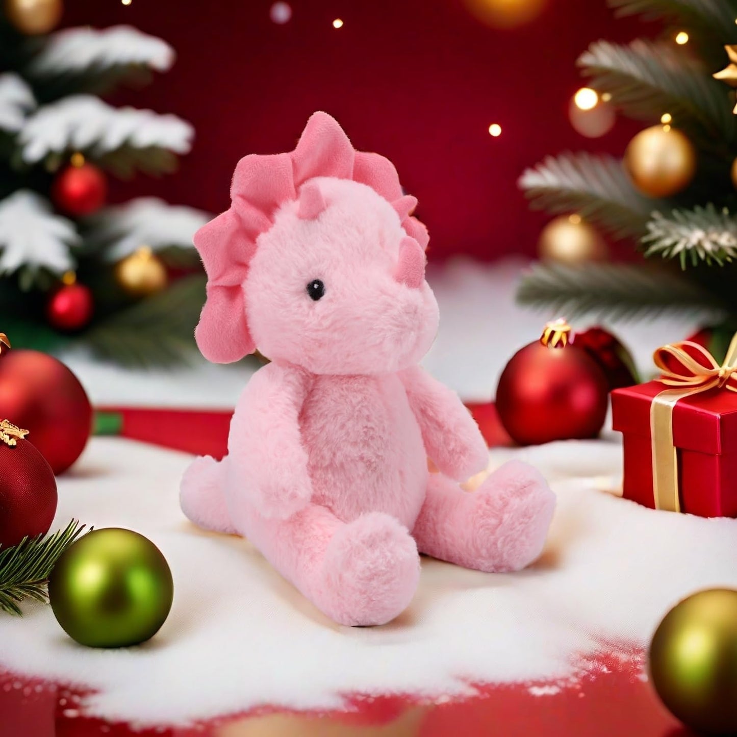 Vanlinny New Valentines Day Gifts For Kids, Pink Dinosaur Stuffed Animals For Girls, Dinosaur Toys For Kids 3-5, Soft Dinosaur P