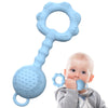 Baby Rattle Teether, Light Blue