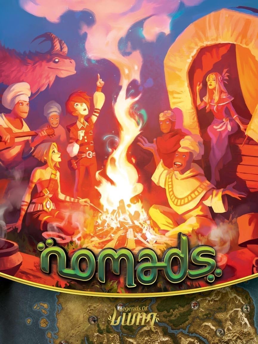 Fantasy Flight Games Nomads Board Game - Adventure Strategy Game for 2-5 Players, Ages 8+, 40 Minute Playtime, Model LUM02