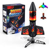 Rocket Launcher, 200 Feet Of Flight Altitude, Model Rocket Kits With Launch Set, Ultra-High Flying Rocket, Rocket Toy, Kids Outdoor Toys, Gift For Kids Ages 8-12 Children'S Day Gift - Red