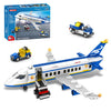 Wingift 491 Piece City Passenger Airplane Building Set, 6 In1 Airplane Bricks Toy-Airbus, Creative Building Projects With Shuttle Bus, Baggage Truck, Top Stem Toy For Boy And Girl Ages 6 7 8+
