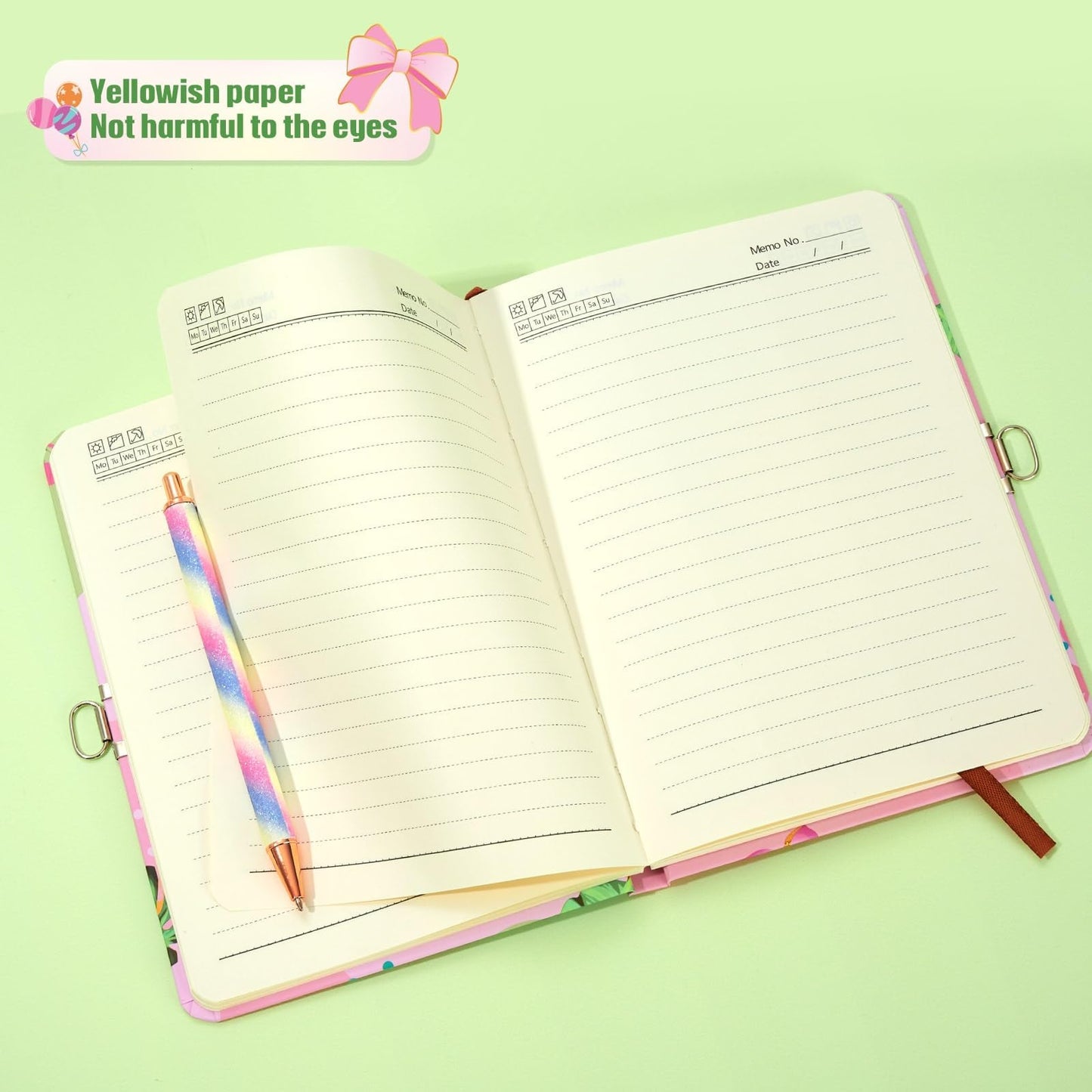 Wernnsai Kids Diary For Girls Flamingo Journal - Kids Gold Foil Journal Girls Diary, School Private Diary A5 Lined Memos Writing Drawing Notepad With Lock And Keys, Notebook Birthday Christmas Gift