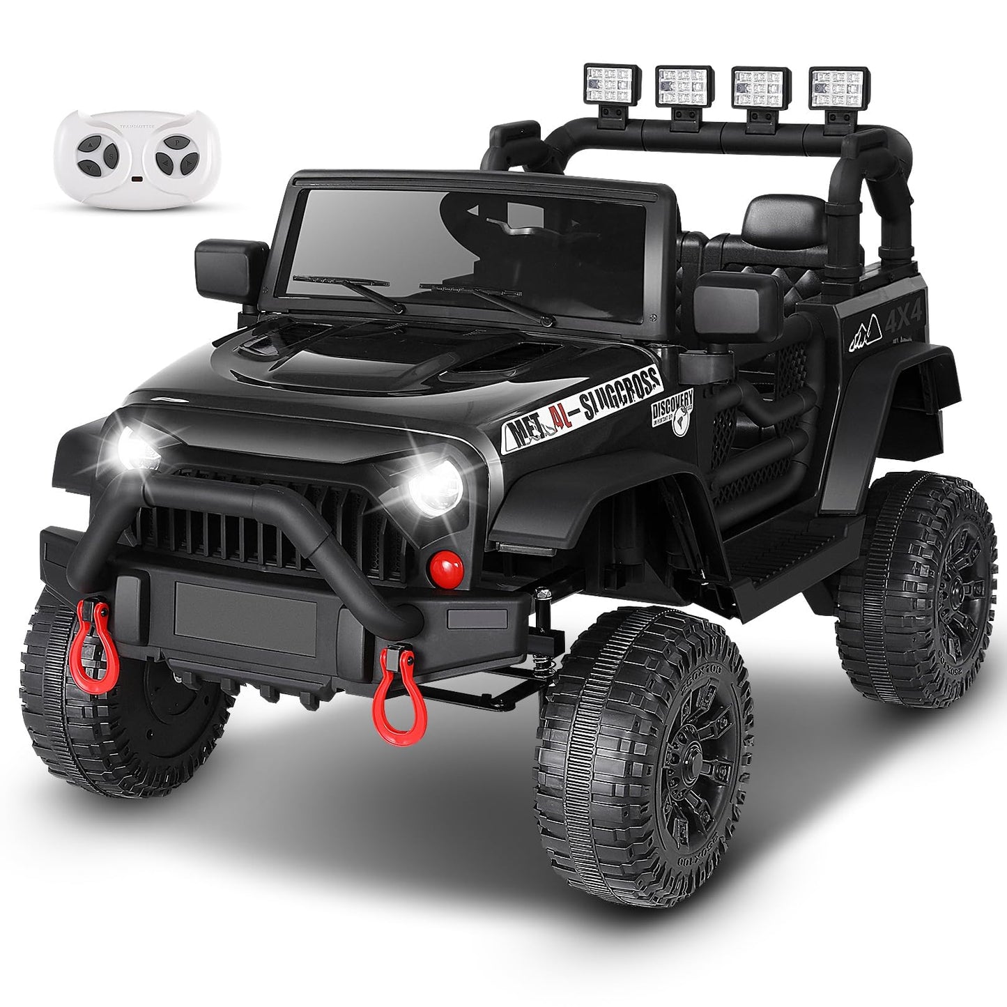 Hikole 24 Volt Ride On Toys With Remote Control, Electric Car For Kids With 400W Motors, Bluetooth Music, Led Lights, Multi-Func