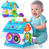 Vahome 14-in-1 Montessori Musical Educational Toy for 1 Year Old, Blue, ABS Material, Perfect First Birthday Gift for Boys and Girls