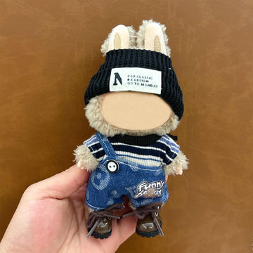 Clothes for Doll(NO Doll Included) 15/17cm Doll Clothes Set for Doll Outfit Accessories for Doll Black hat