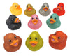Colorful Glitter Rubber Duckies (2'') Assorted Neon Color Squeaky Ducks Ducky Duck (20 Pack)