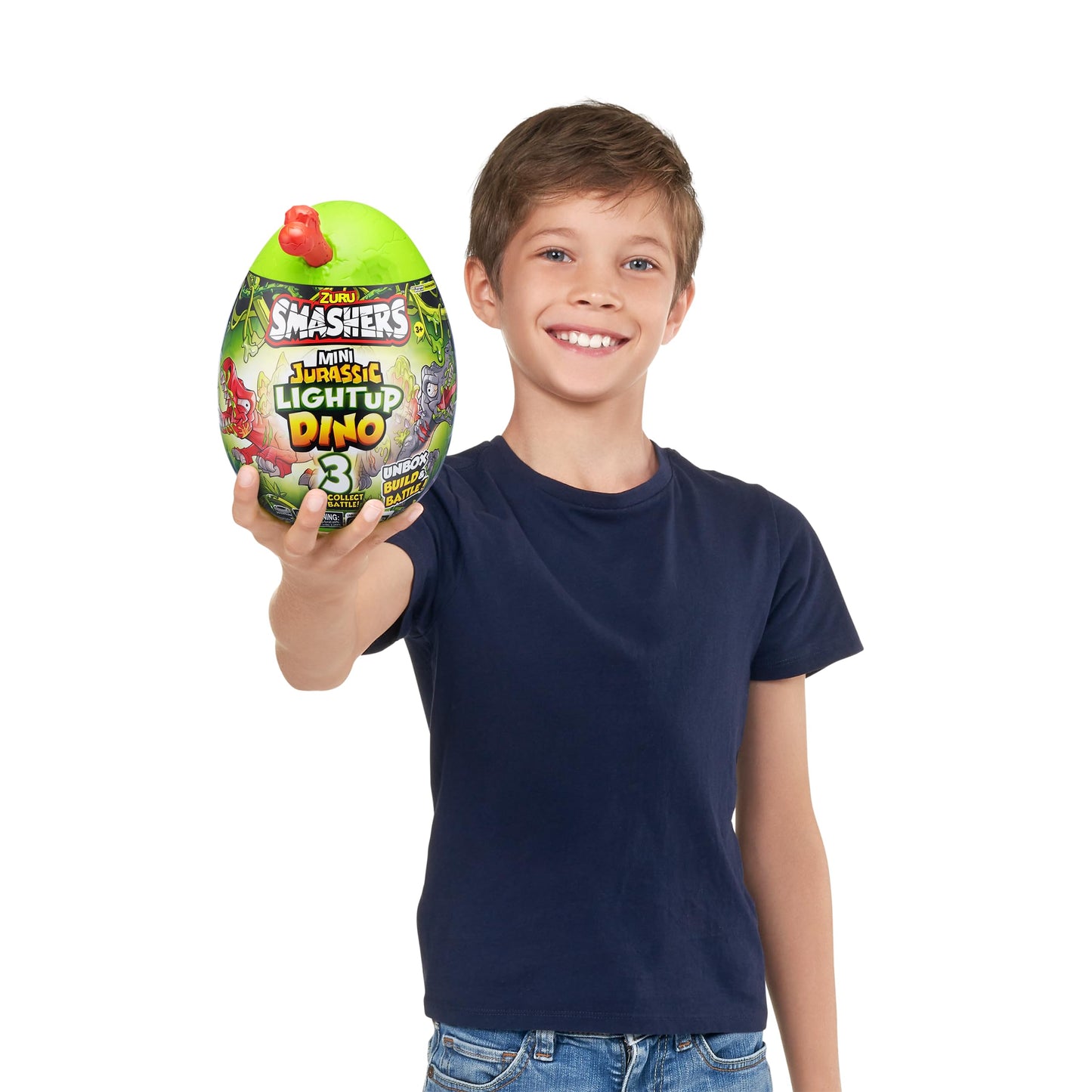 Smashers Mini Jurassic Light Up Dino Egg (Spinosaurus) By Zuru Collectible Egg, Volcano Slime, Fossil Toy, Dinosaur Toys, T-Rex Toy For Boys And Kids