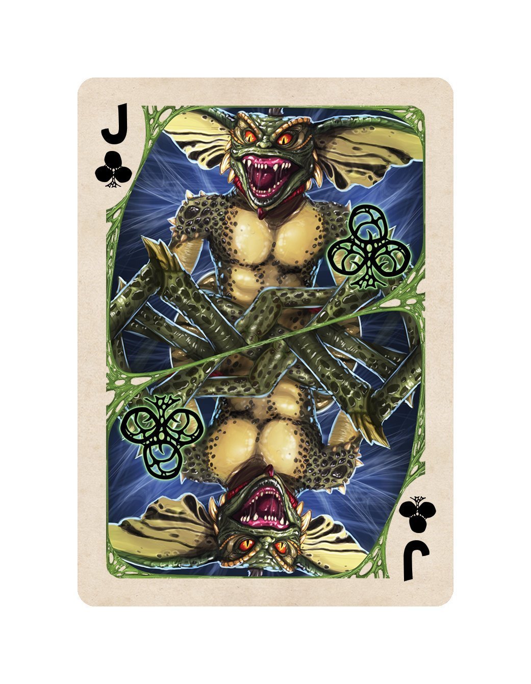 Albino Dragon Gremlins Playing Cards