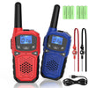 Walkie Talkies For Adults- Woktok Long Range Two Way Radio For Camping Hiking Hand Held Hiking Accessories Camping Gear Xmas Birthday Gift For Kids,Sos Siren,Noaa Weather Alert,2 Radios