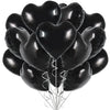 TONIFUL 30Pcs 18 Inch Black Heart Balloons Black Heart Shape Foil Mylar Balloons Decoration for Birthday Valentines Day Wedding