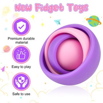 Yrissmiss Fidget Toys Adults, Fidget Gyro Toys For Kids 8-12, Gift Ideas Fidgets Gifts For Boys Girls Teens Halloween Party Favo