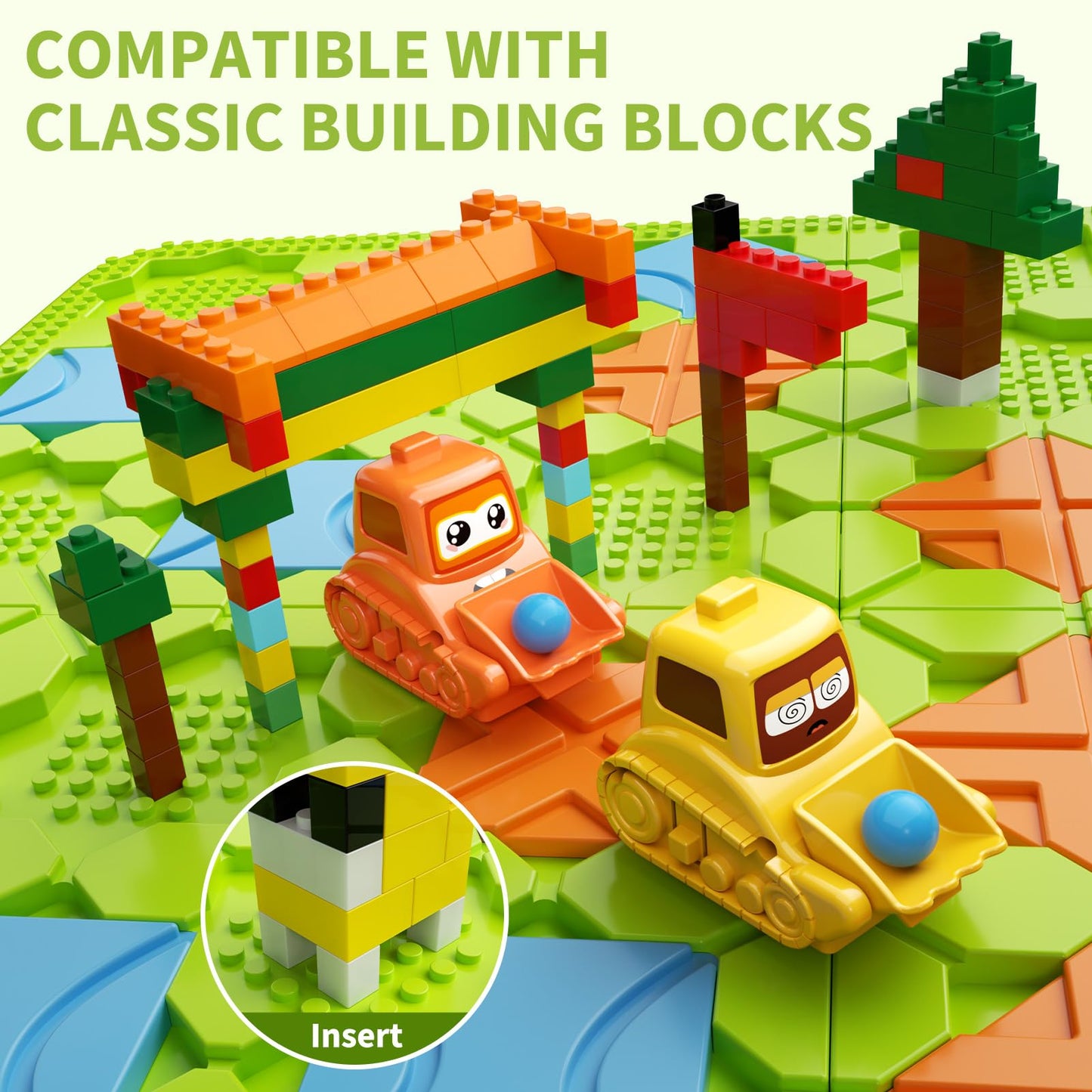 Logical Road Builder Puzzle Games, Stem Family Big Board Maze Game, Educational Smart Brain Teasers Puzzles Toys, Preschool Learning Early Montessori Birthday Gifts For Kids Boys Girls Age 4 5 6 7 8