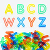 Odoorgames 52 Pcs Translucent Capital Letters - Plastic Alphabet Letters For Kids - Ideal For Light Table Manipulatives & Educat