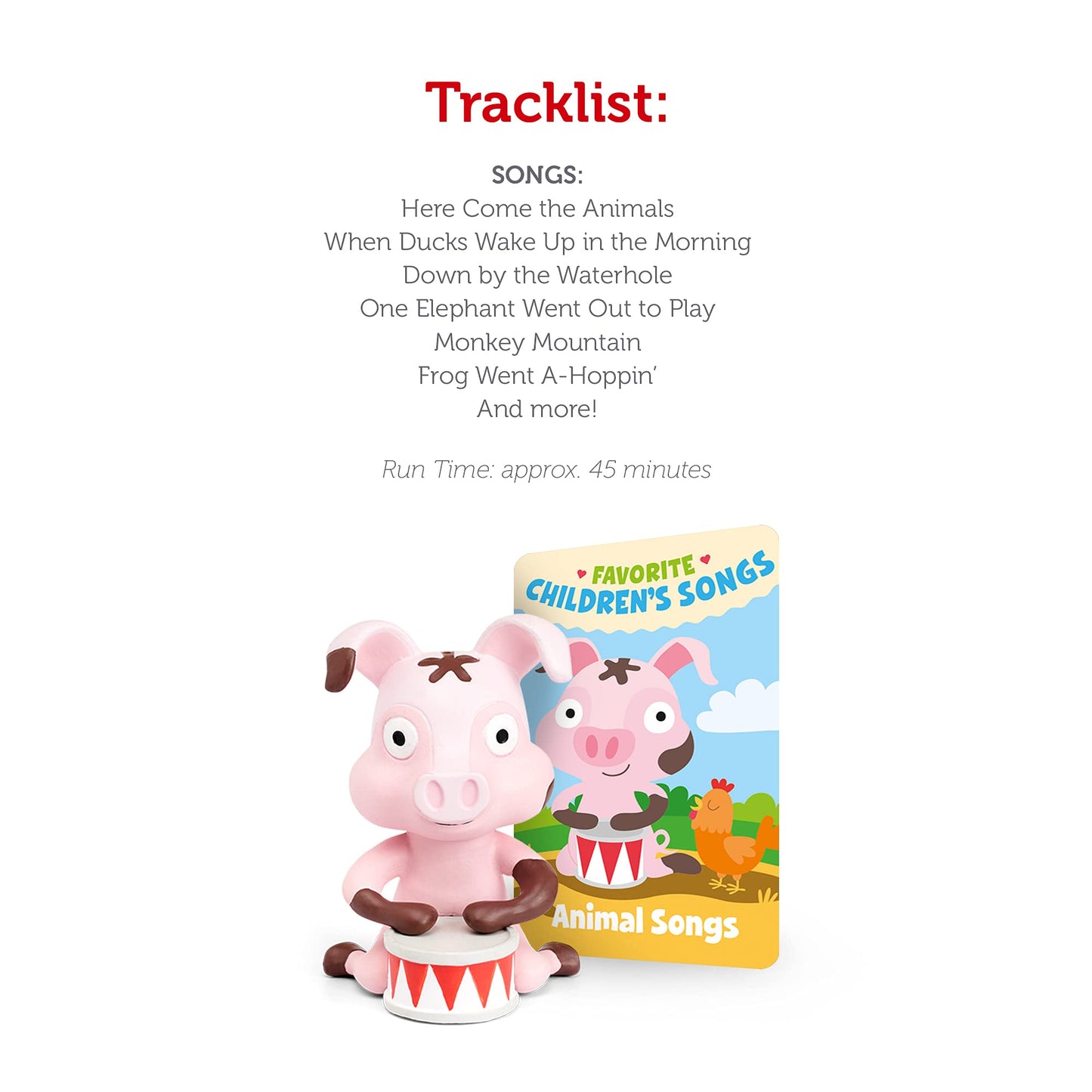 Tonies Animal Songs Audio Play Character