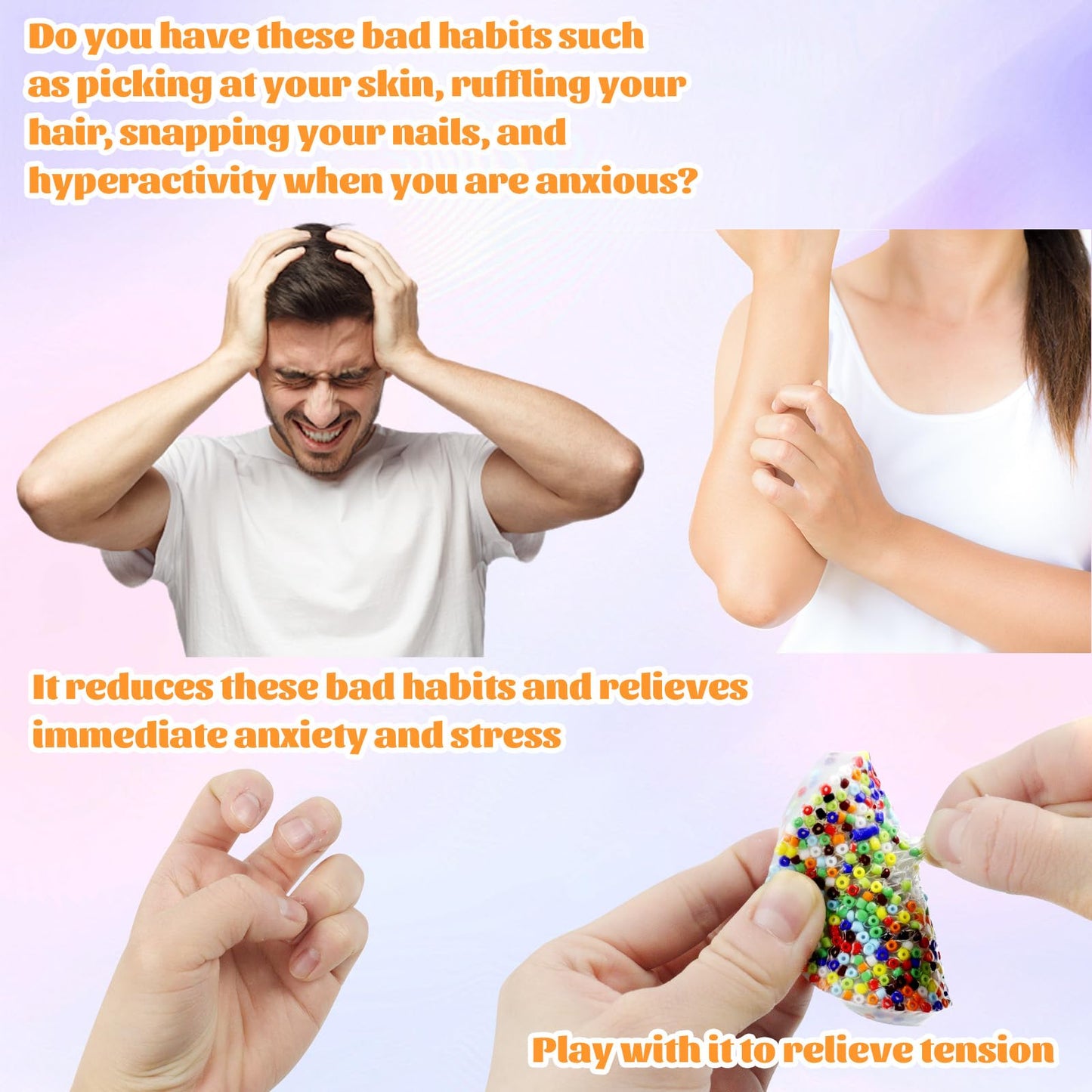 Skin Picking Fidget Toys,Pick Party Pads Anxiety,Picky Party Pad Anti Skin Picking Fidget Fidget Toy For Skin Pickers Trichotill