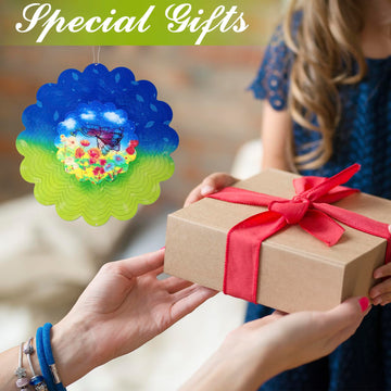 Butterfly Metal Wind Spinners - Butterfly Gifts For Women Mom Grandma Wife, Hanging Animations Wind Spinner For Outdoor & Indoor