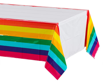 American Greetings Rainbow Party Supplies, Plastic Table Covers (3-Count)