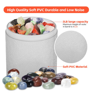 Leegol Electric Spare Parts-Transparent 3Lb Barrel For Rock Tumbler (Hobby Barrel)
