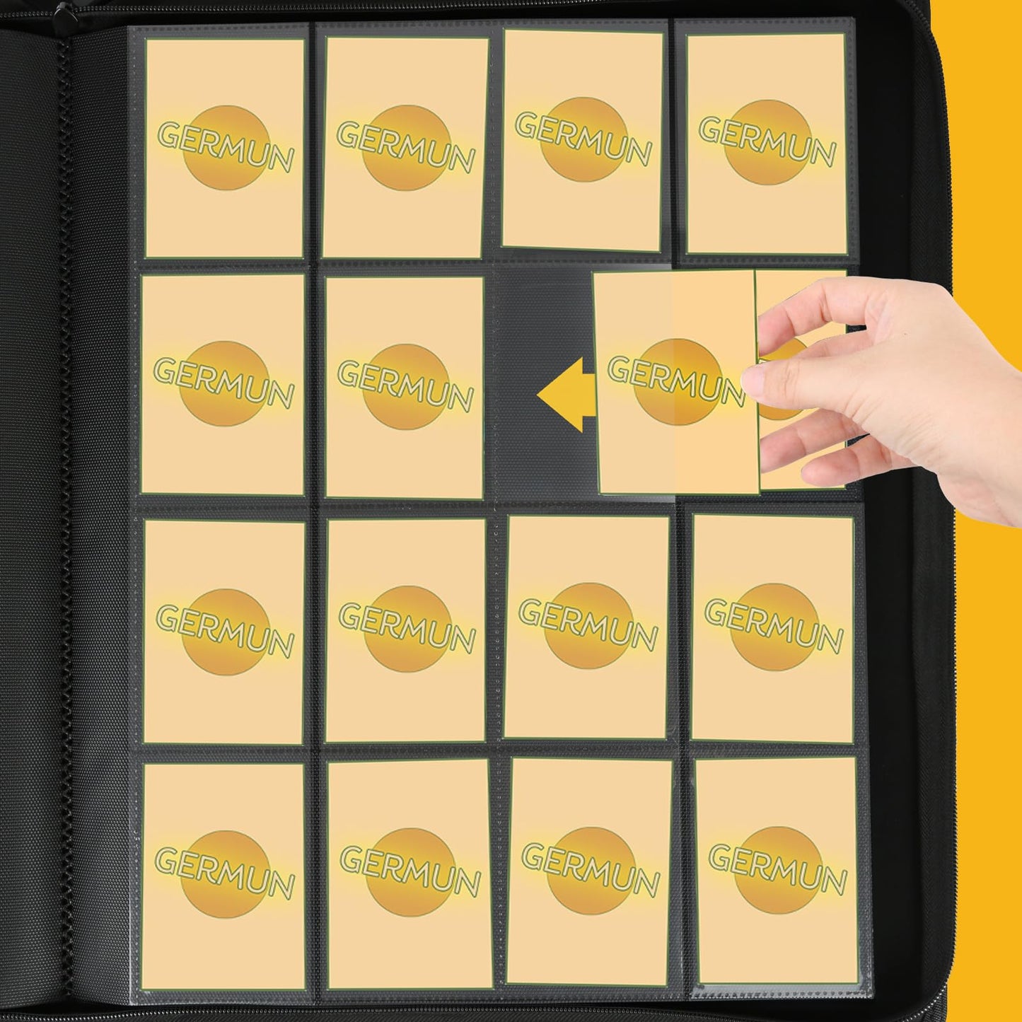 Trading Card Binder 16 Pocket Foalgo PU Cover Card Binder for 1000+ Cards enhanced Trading Card Holder Folders Double Sided Pocket Card Album for MTG TCG (Purple)