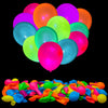 100 Pcs Uv Neon Balloons ,Neon Glow Party Balloons Uv Black Light Balloons Glow In The Dark For Birthday Decorations Wedding Glo