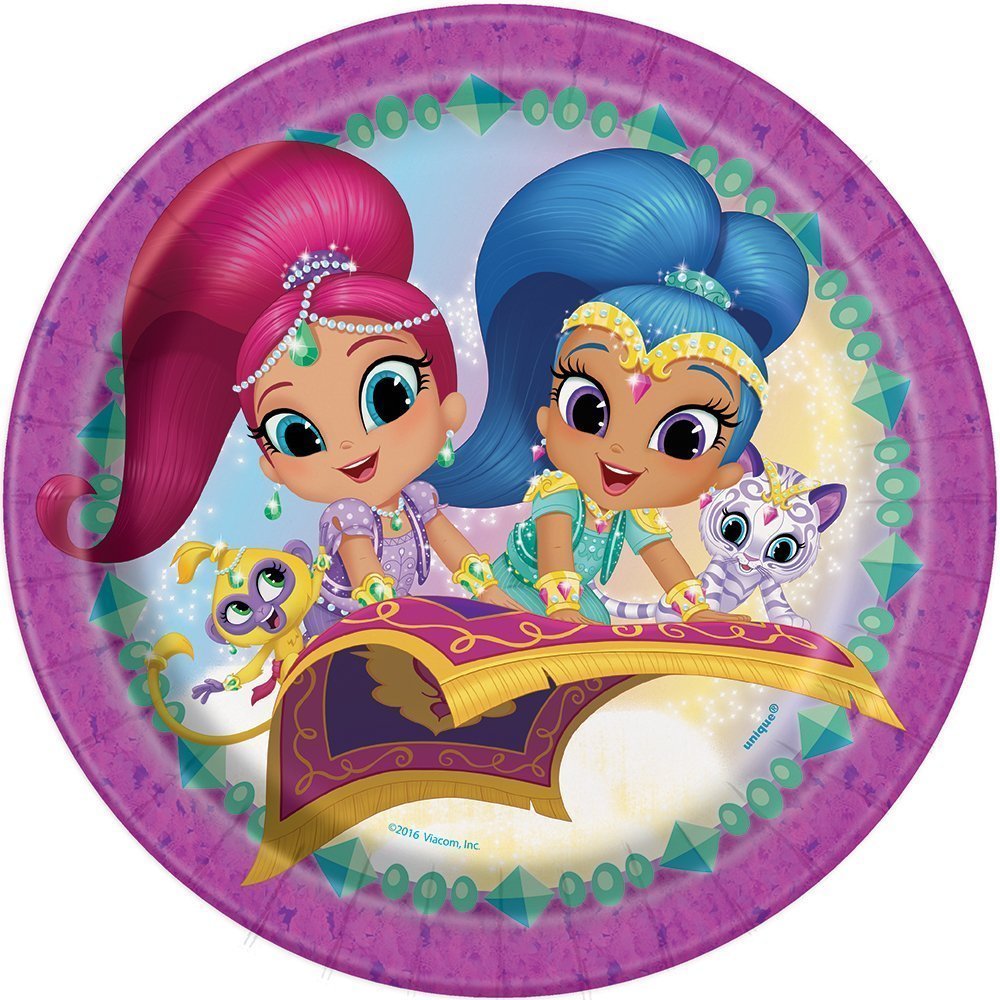 Shimmer And Shine Dinner Party Paper Plates, 8.875', 8 Ct.